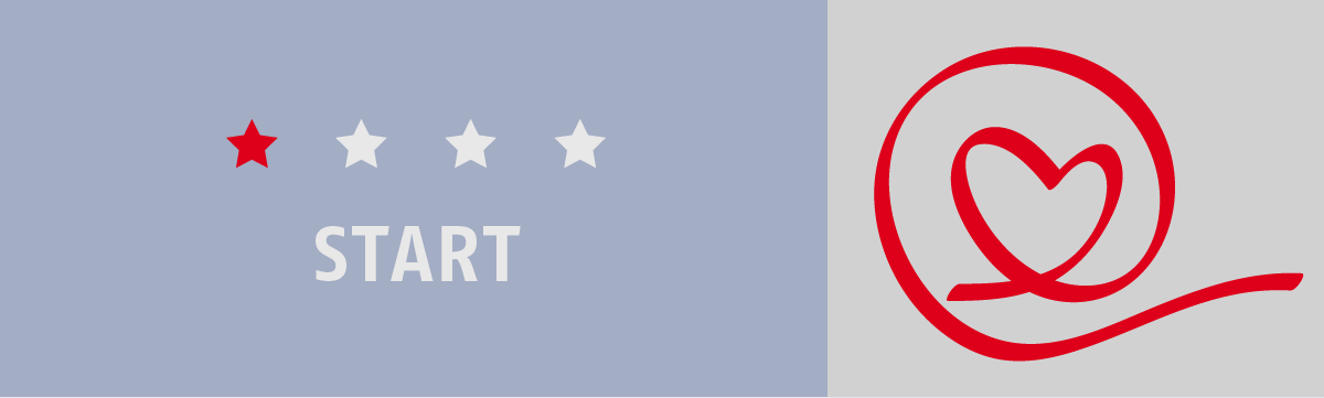 Kursbereichsbild mit Text: Start